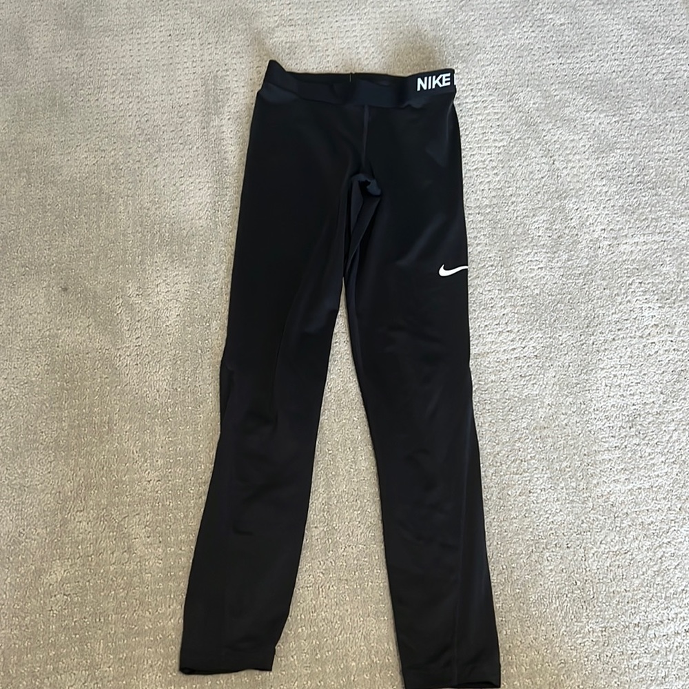 Nike black womens workout leggings size medium